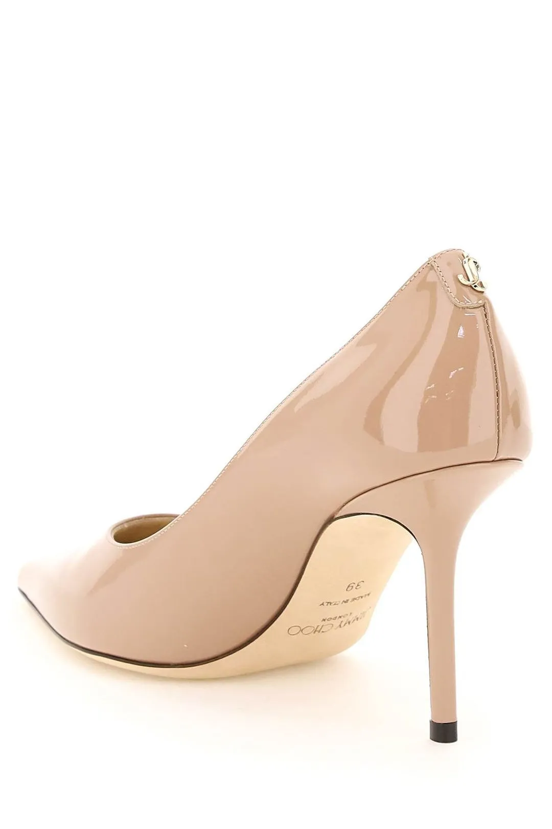 Jimmy Choo Love 85 Logo Plaque Pumps