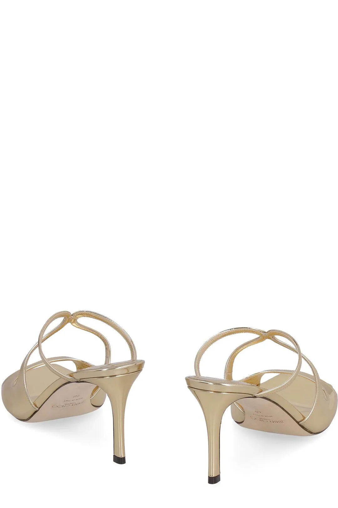 Jimmy Choo Squared Toe Slip-On Sandals