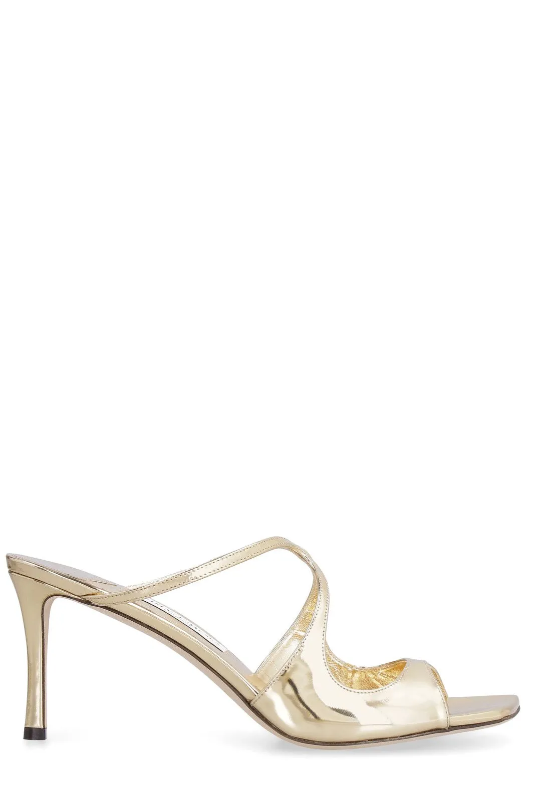 Jimmy Choo Squared Toe Slip-On Sandals