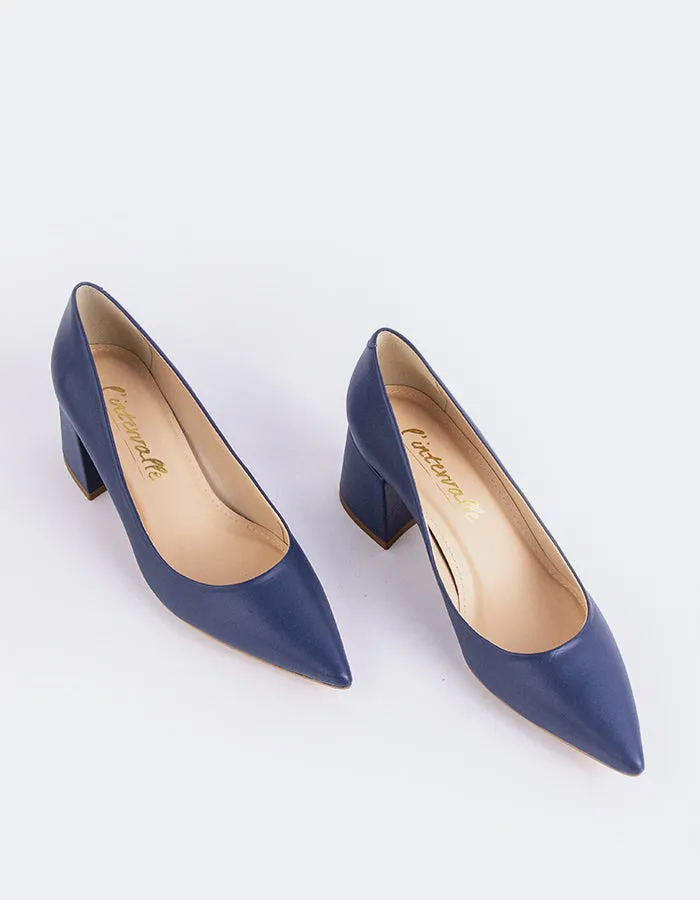 Josephine Navy Leather