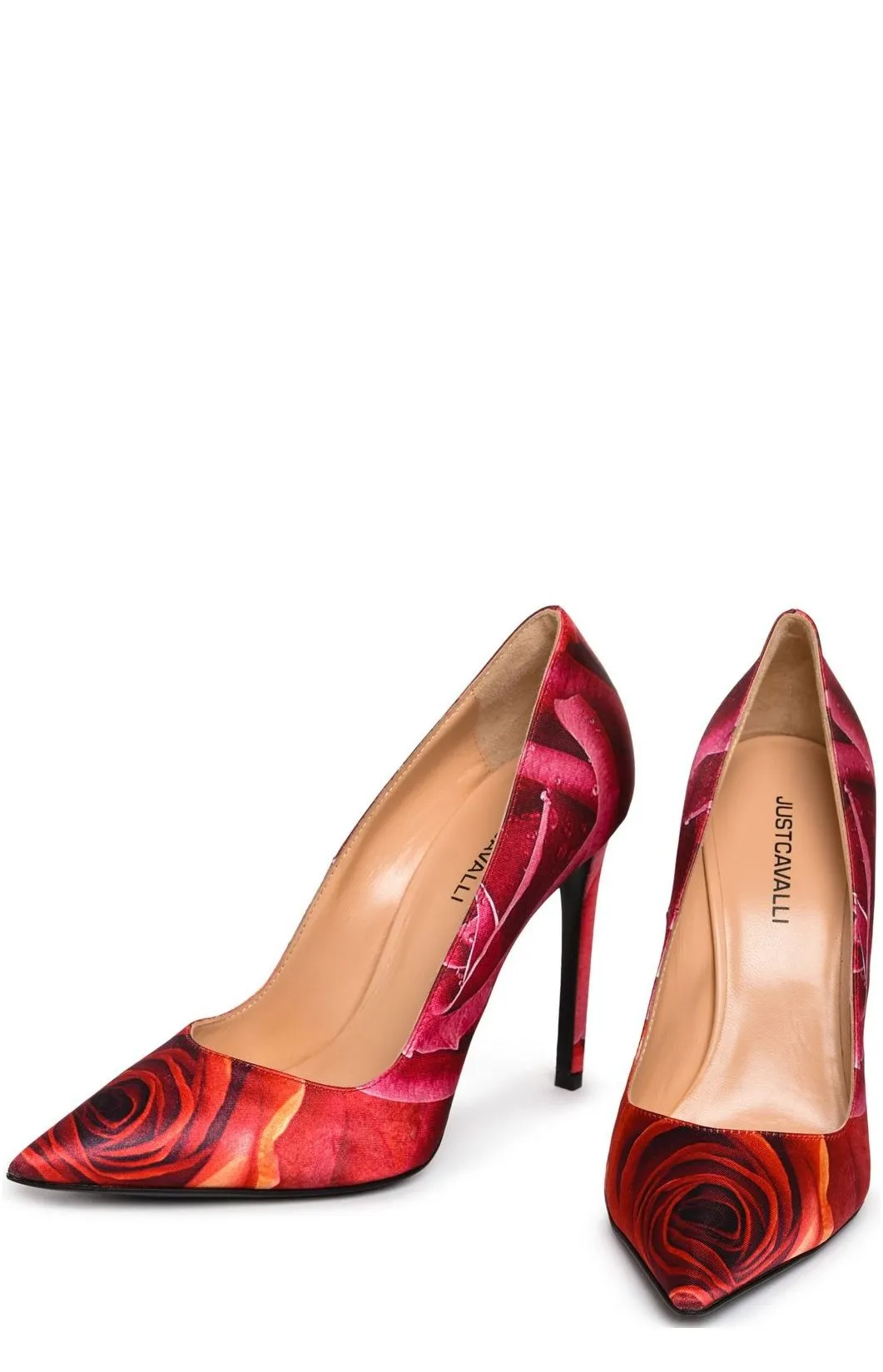 Just Cavalli All-Over Floral-Printed Pumps