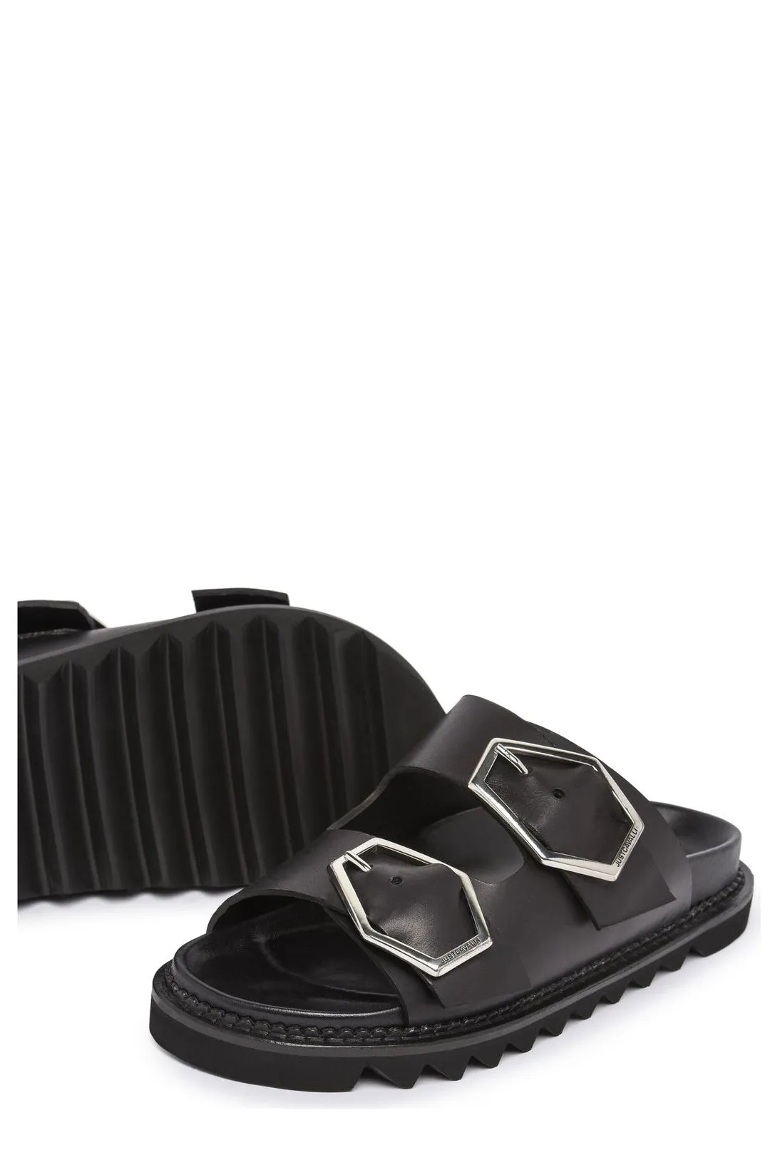 Just Cavalli Strap Slip-On Sandals