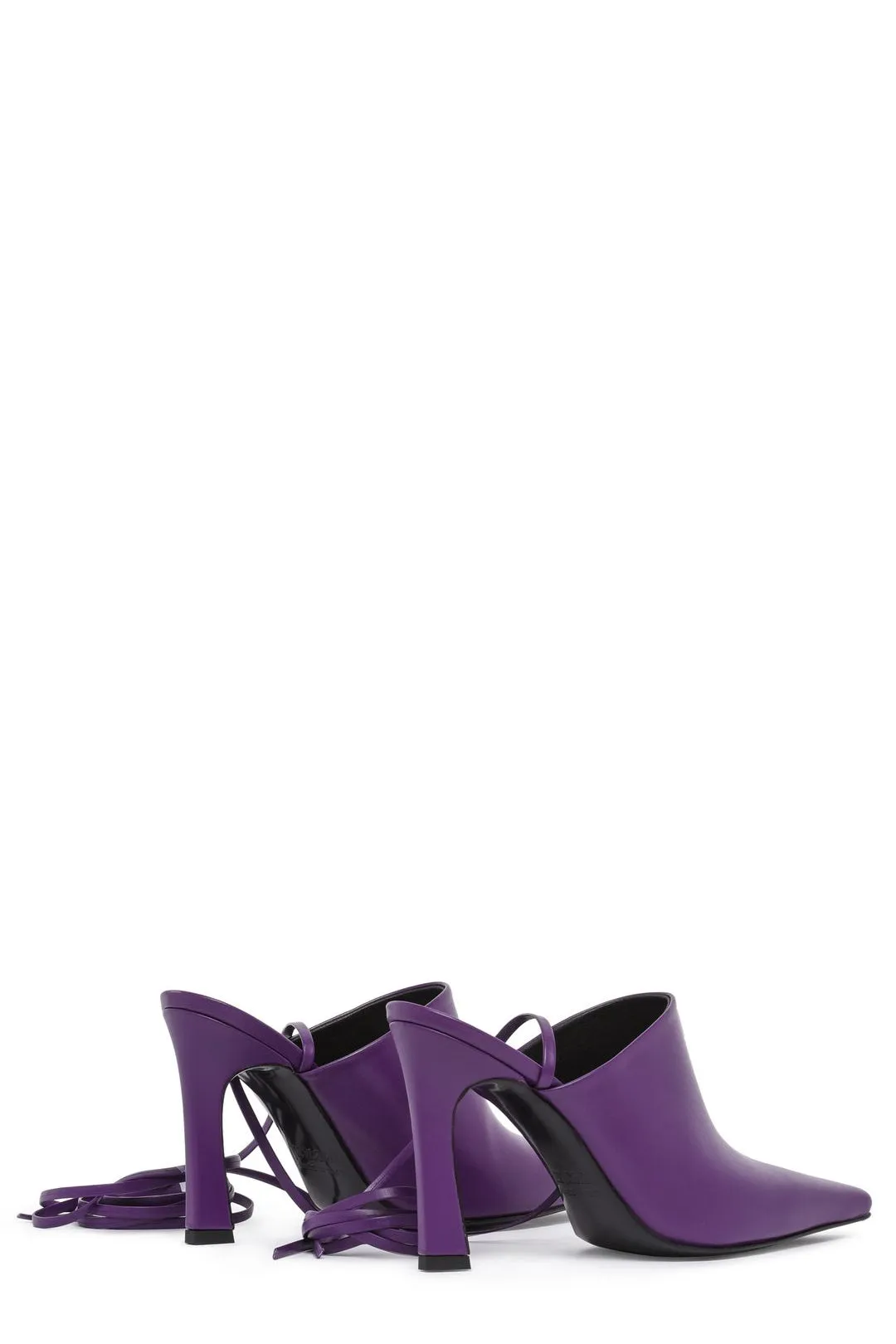Just Cavalli Tie-Fastening Square Toe Pumps