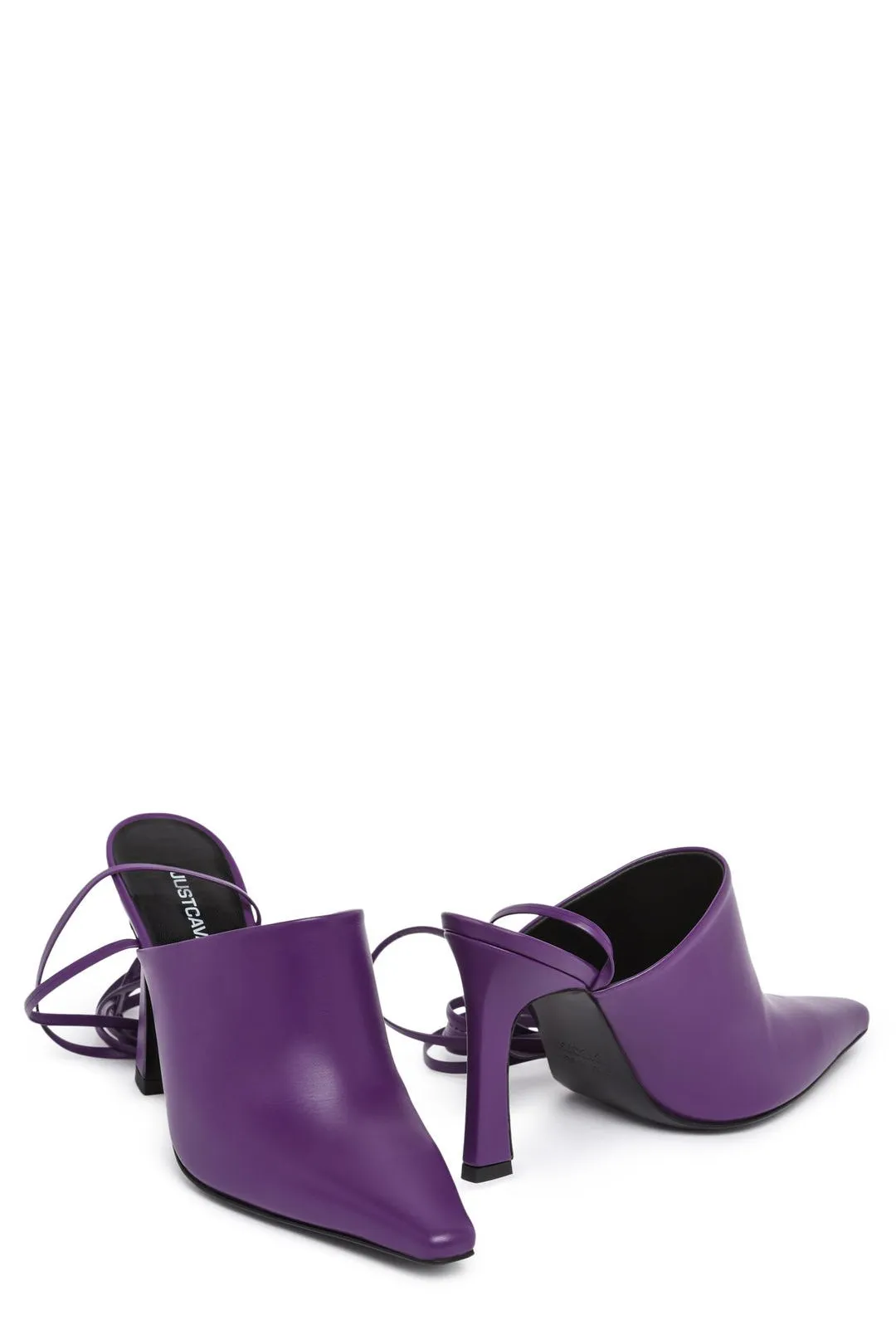 Just Cavalli Tie-Fastening Square Toe Pumps