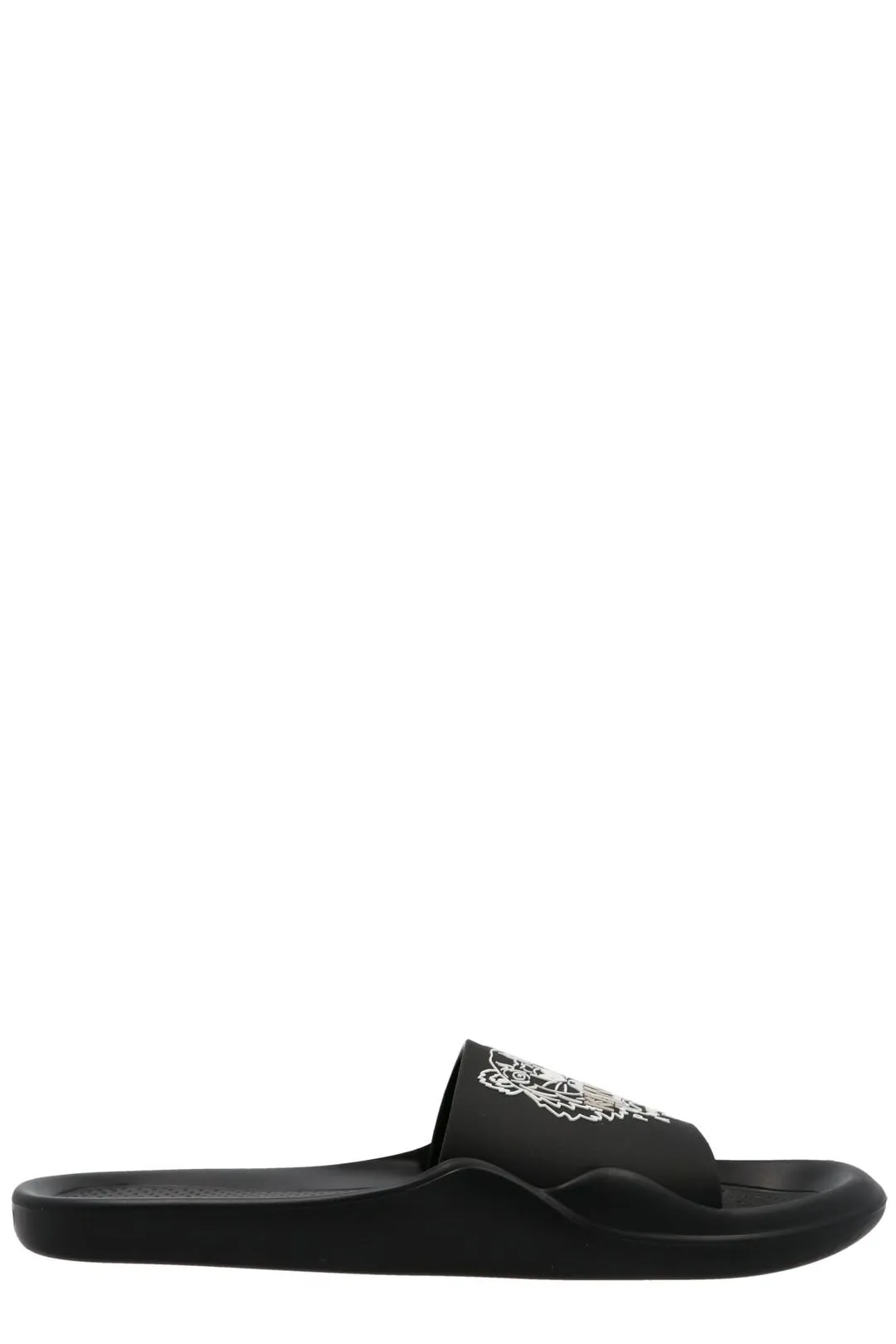 Kenzo Tiger Logo Detailed Slip-On Slides