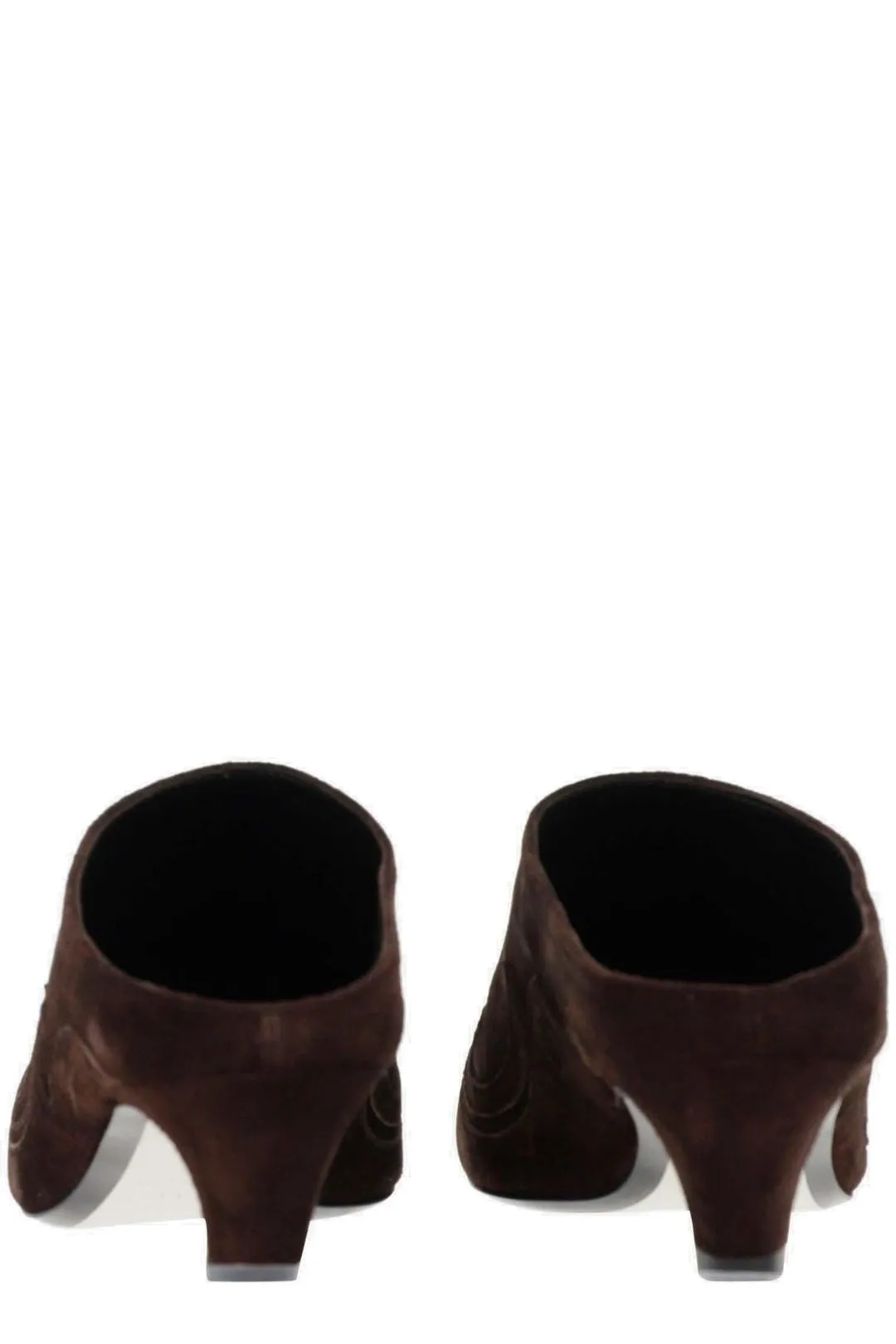 Khaite Stitched Detailed Slip-On Mules