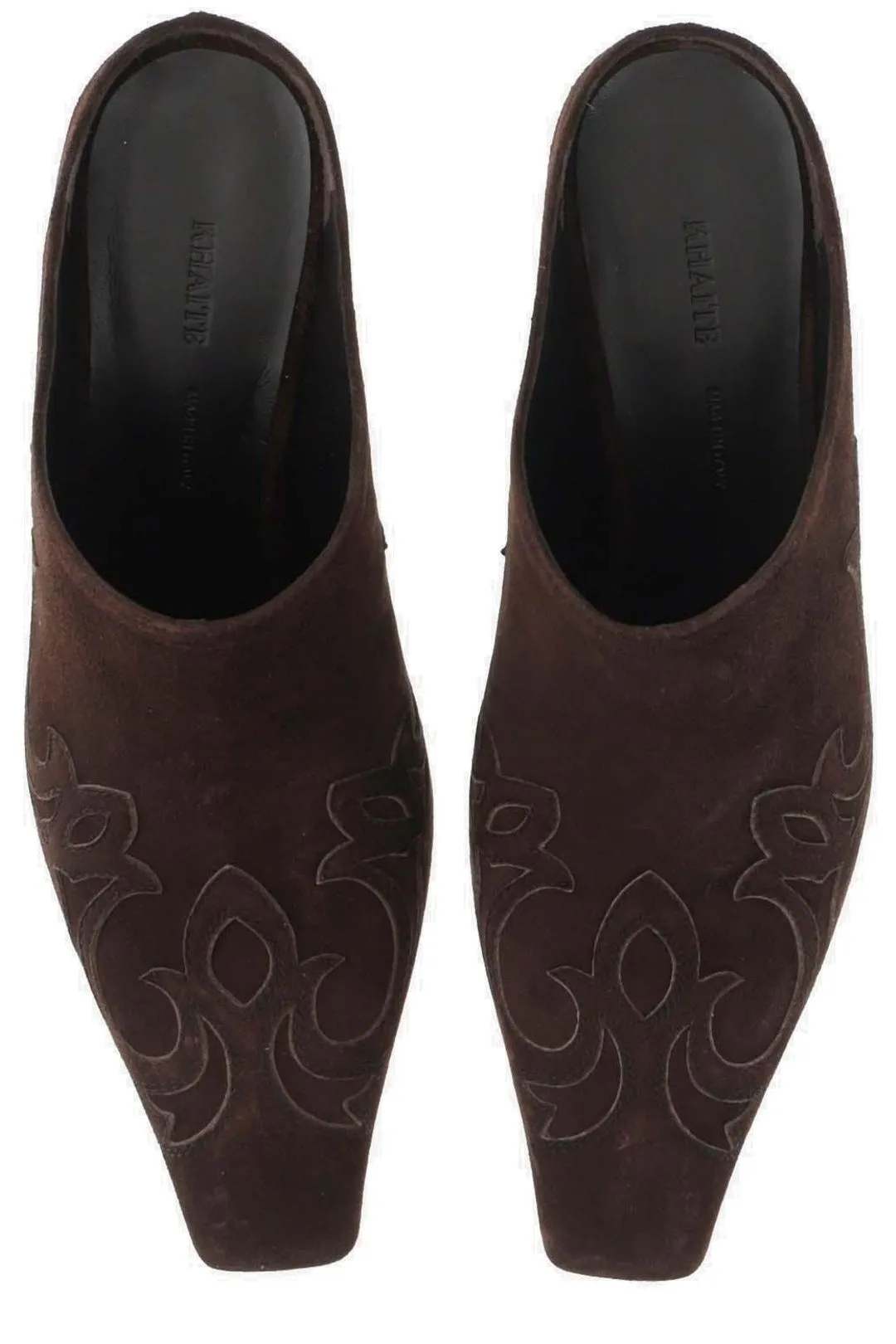 Khaite Stitched Detailed Slip-On Mules