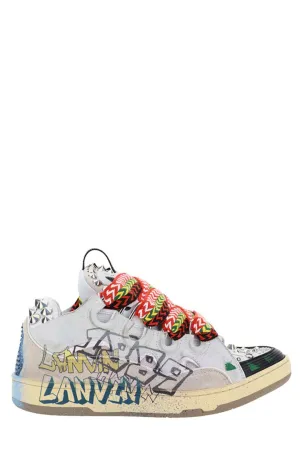Lanvin Curb Graffiti Printed Sneakers