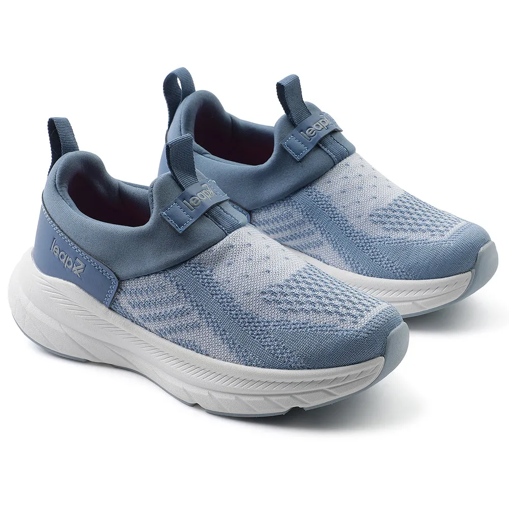Leap7x Blue Sports Non Lacing Walking Shoes For Women BARCELONAC By Liberty