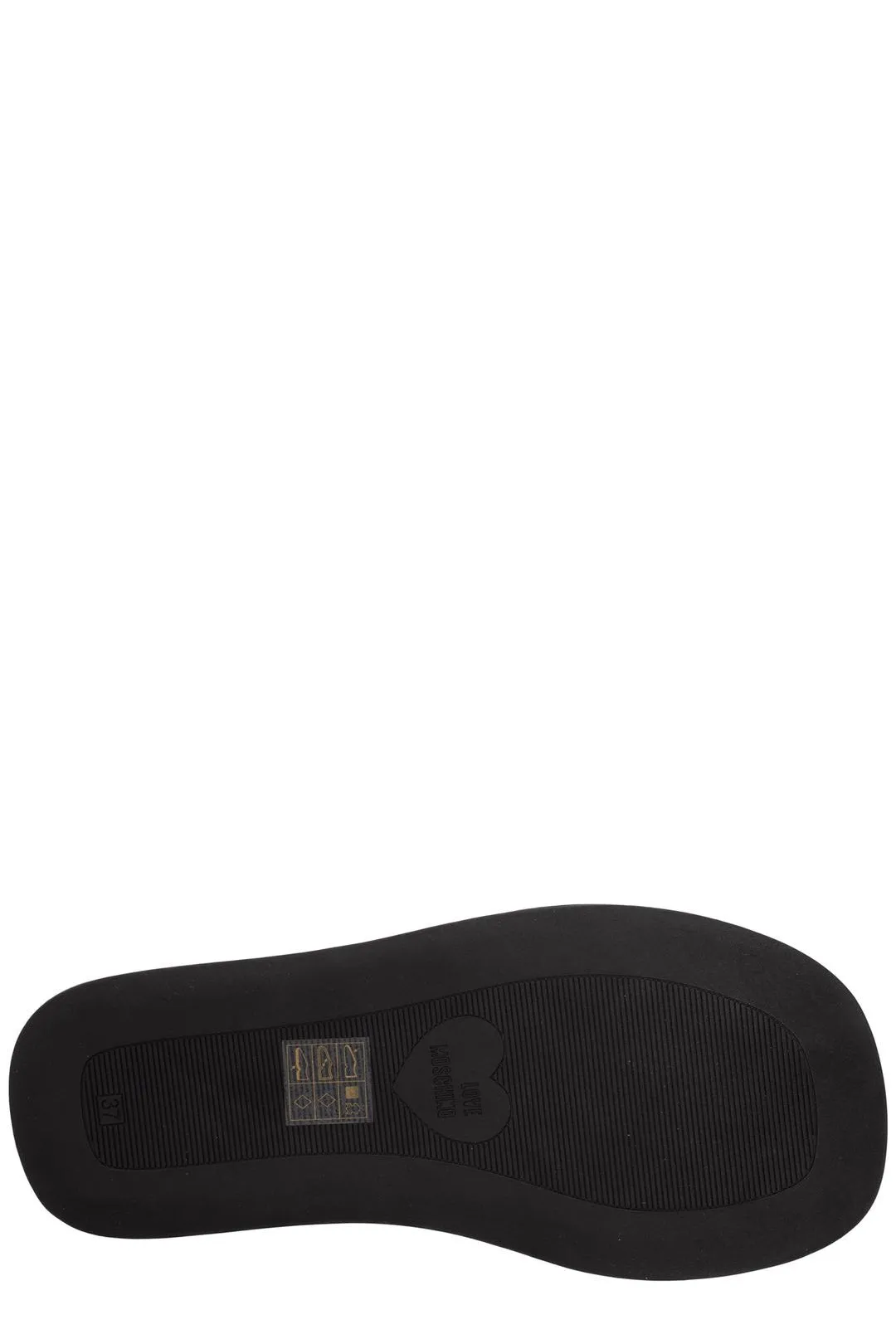 Love Moschino Logo Printed Open-Toe Sandals