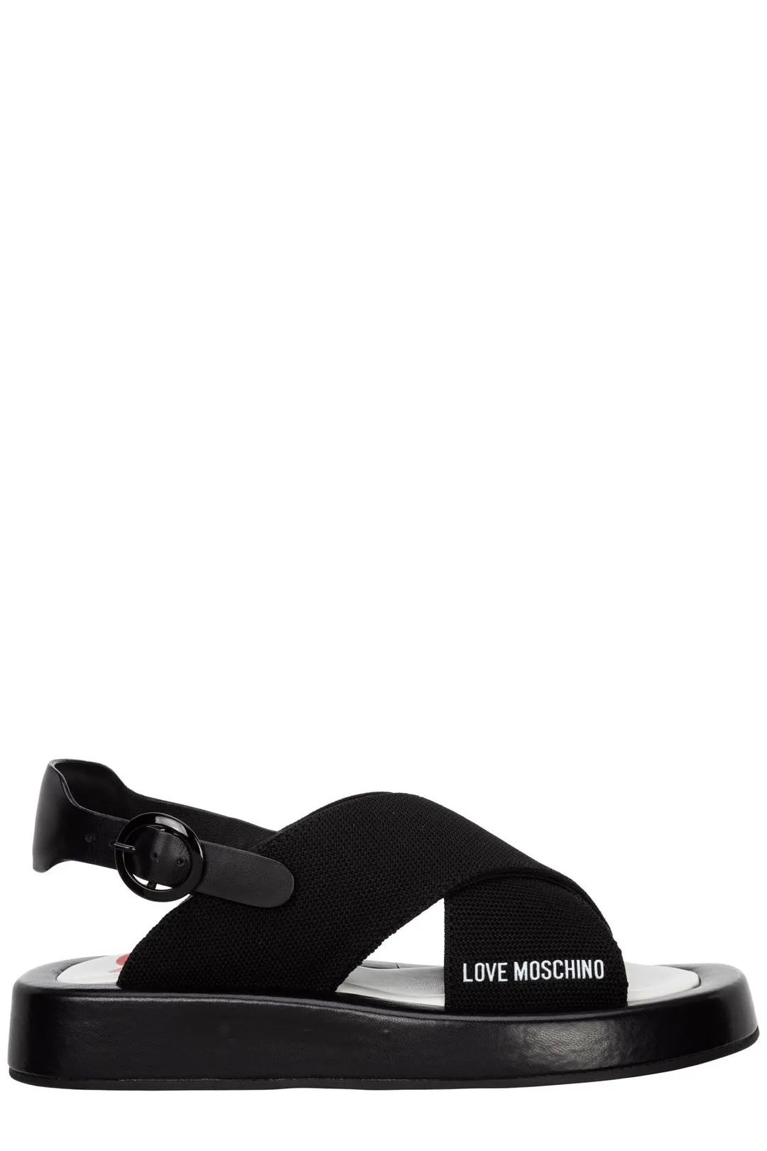 Love Moschino Logo Printed Open-Toe Sandals