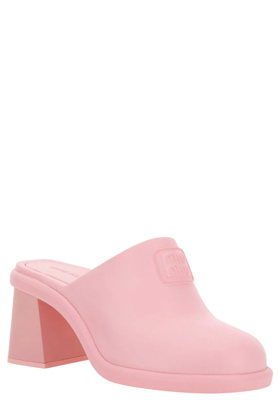 Miu Miu Logo Embossed Slip-On Pumps