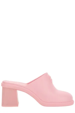 Miu Miu Logo Embossed Slip-On Pumps