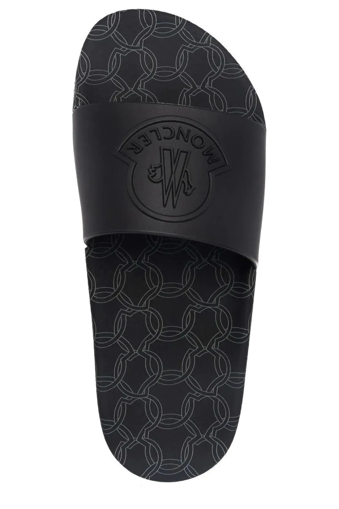 Moncler Logo Embossed Slip-On Slides