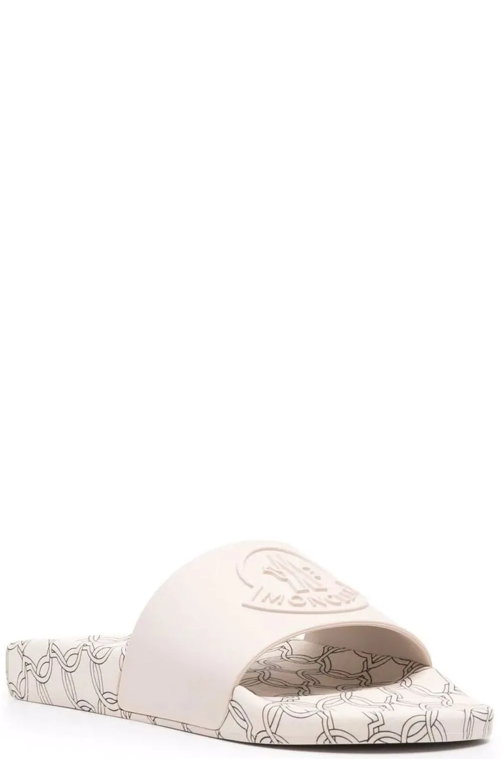 Moncler Logo Embossed Slip-On Slides