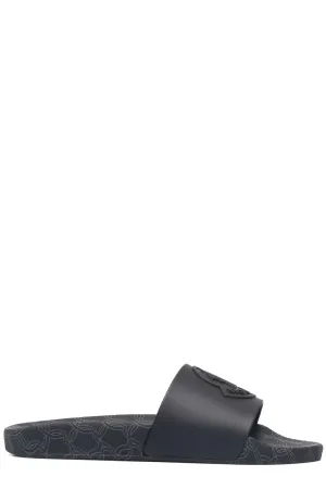 Moncler Logo Embossed Slip-On Slides