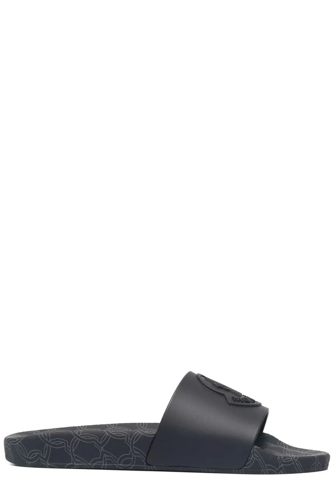 Moncler Logo Embossed Slip-On Slides