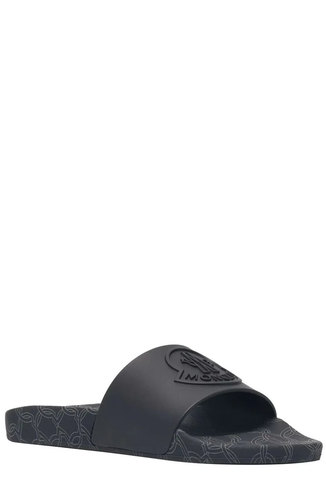 Moncler Logo Embossed Slip-On Slides