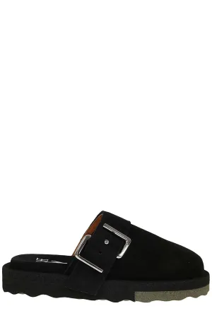 Off-White Buckled Slip-On Slippers
