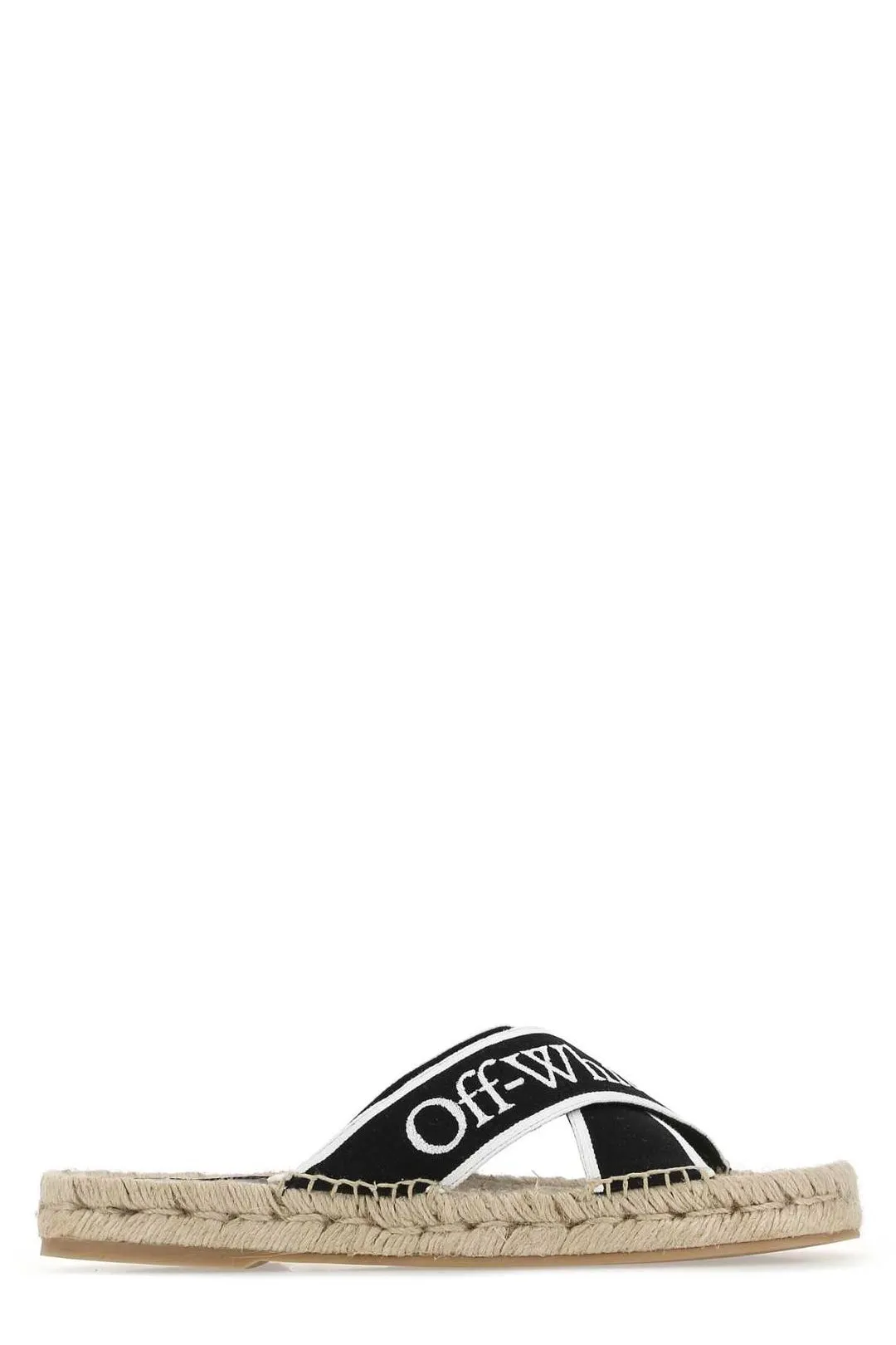 Off-White Crisscross Slip-On Sandals