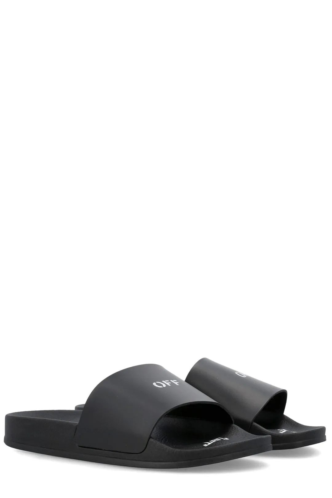 Off-White Logo Printed Slip-On Sandals