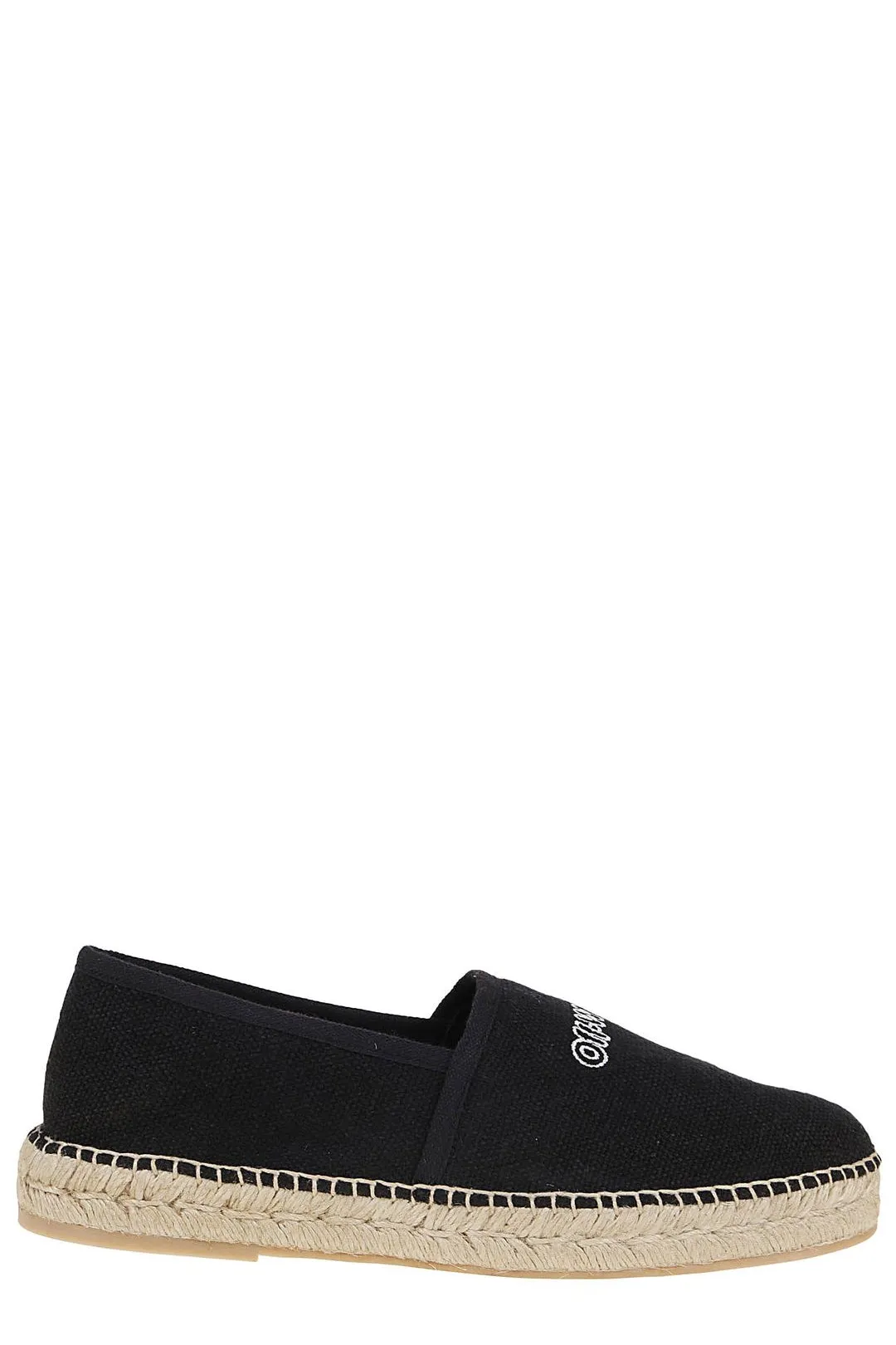 Off-White Round Toe Slip-On Espadrillas