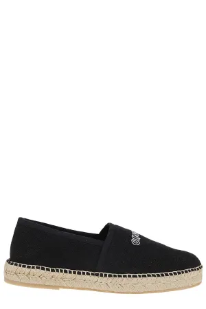 Off-White Round Toe Slip-On Espadrillas