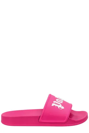 Palm Angels Logo Printed Slip-On Slides