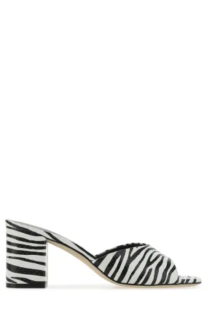 Paris Texas Anja Animal Printed Heeled Sandals