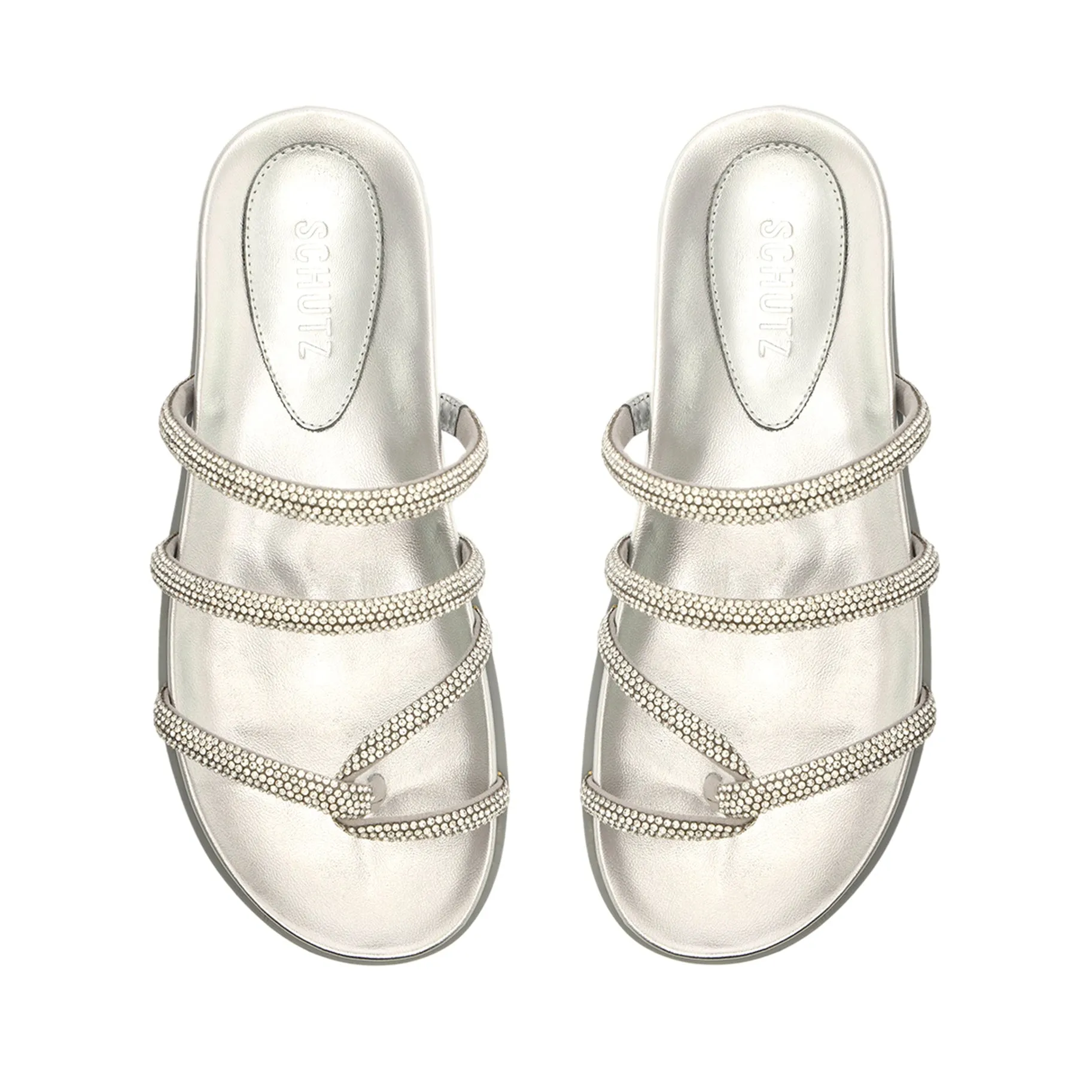 Phoebe Sporty Metallic Nappa Leather Sandal