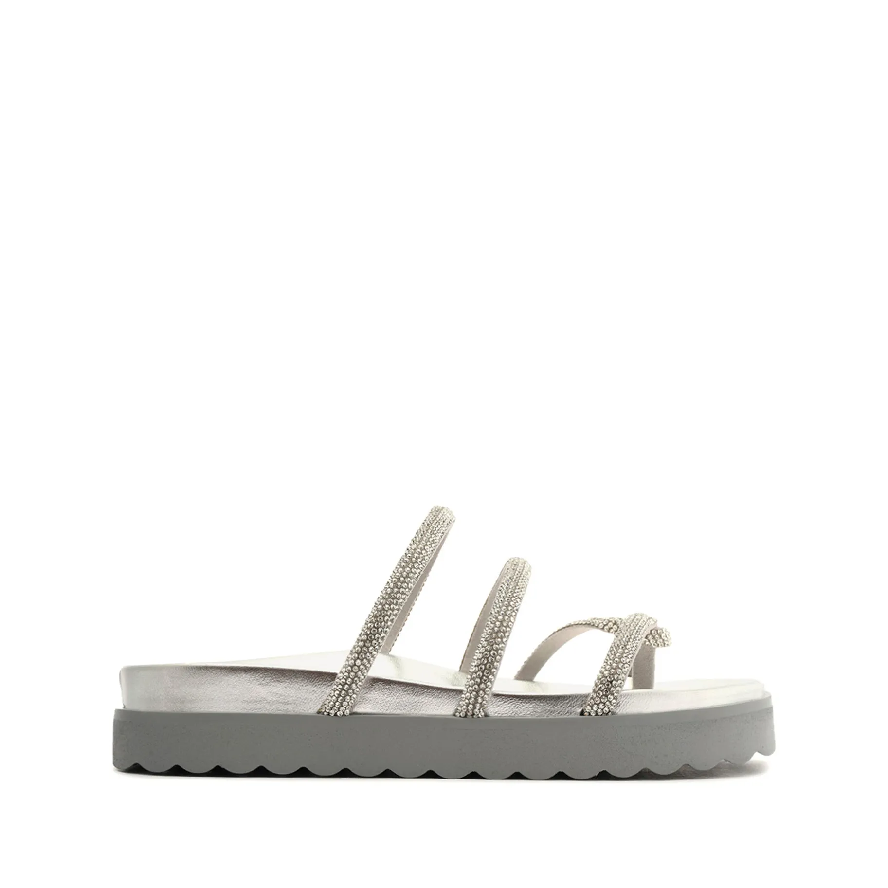Phoebe Sporty Metallic Nappa Leather Sandal