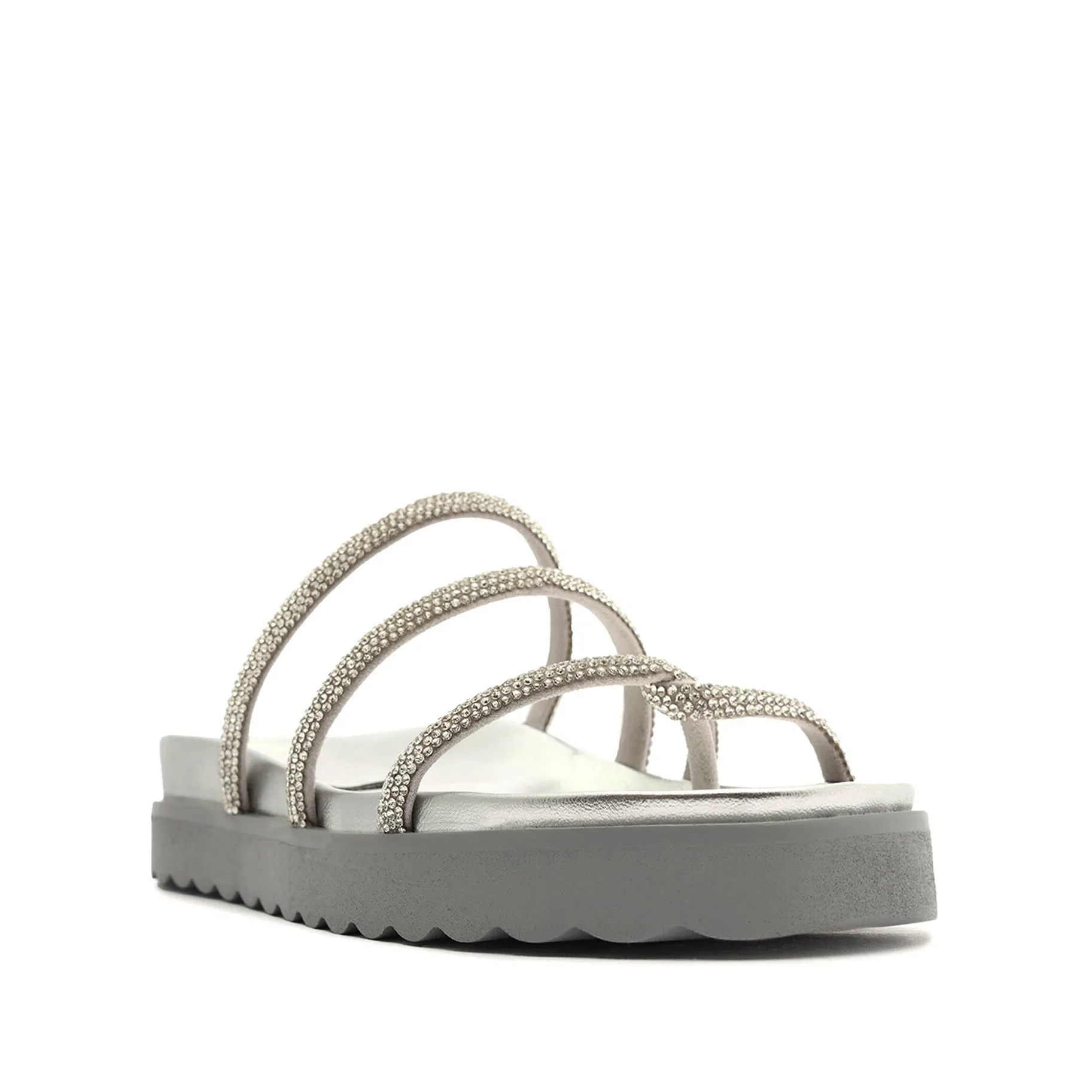 Phoebe Sporty Metallic Nappa Leather Sandal