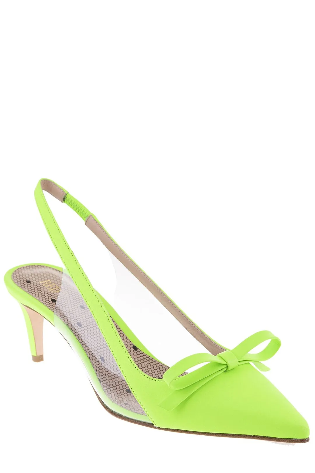 REDValentino Bow Detailed Slingback Pumps