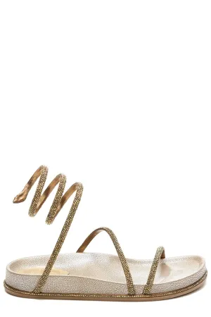 René Caovilla Embellished Strappy Sandals