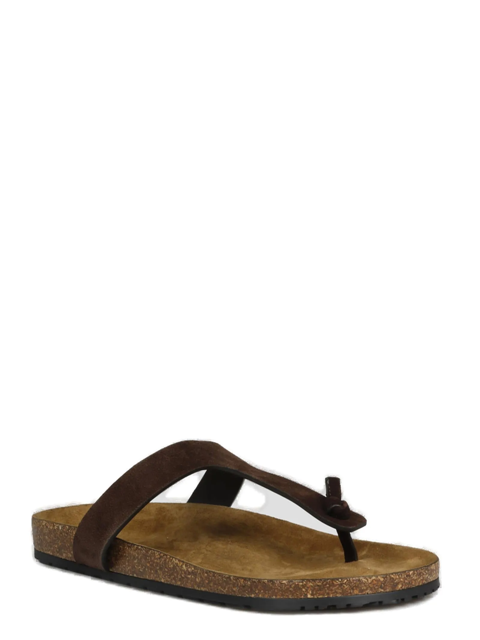 Saint Laurent Logo Detailed Slip-On Sandals