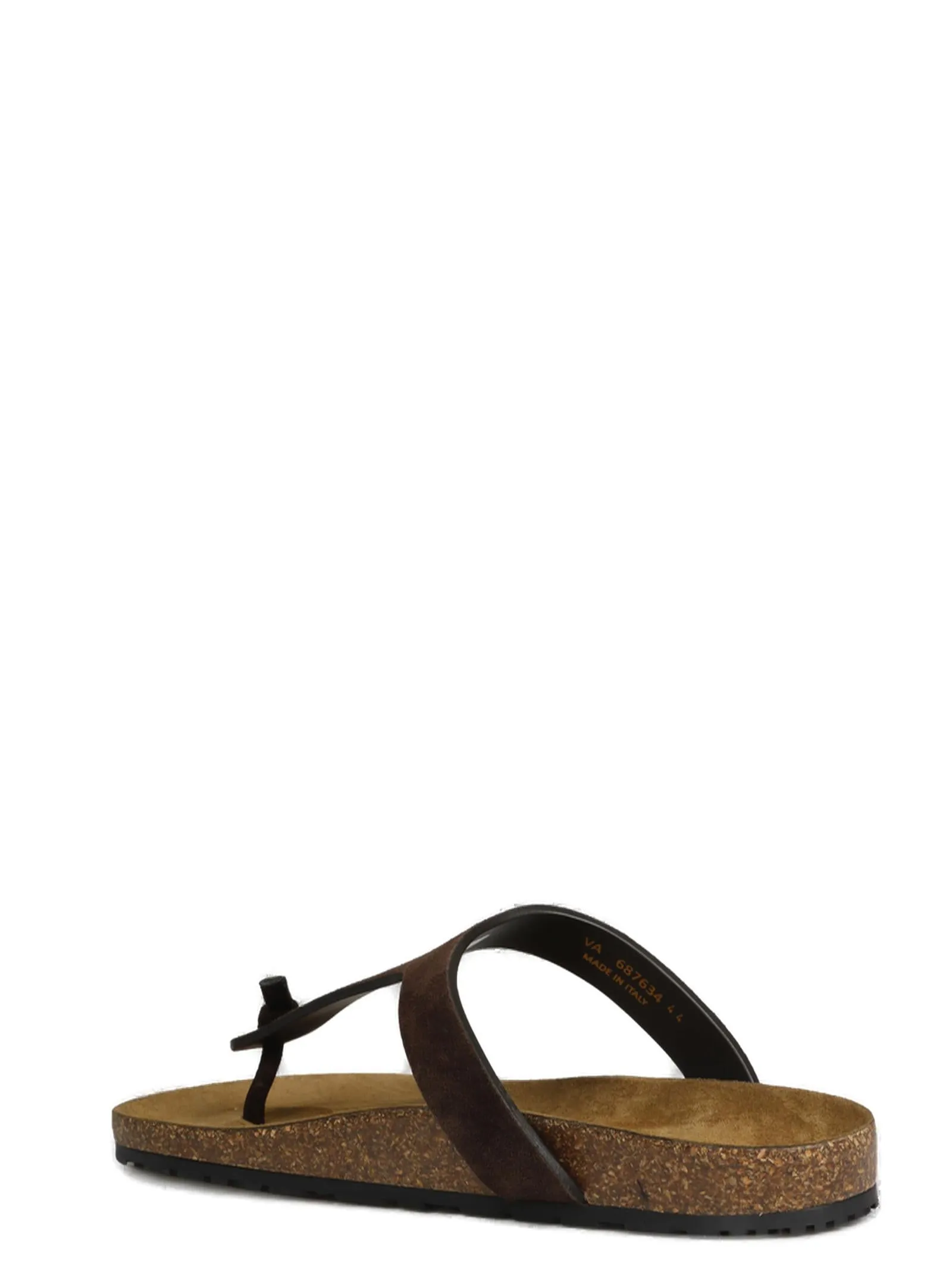 Saint Laurent Logo Detailed Slip-On Sandals
