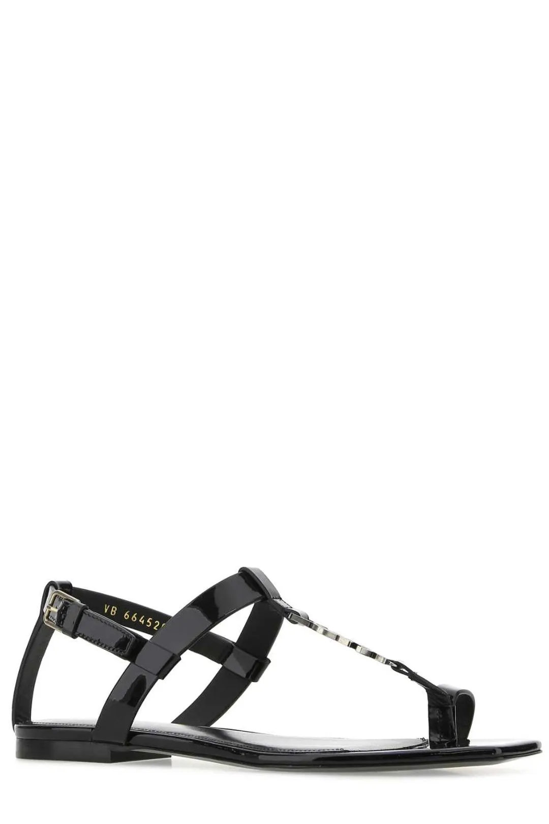Saint Laurent Logo Plaque Buckle Strap Sandals