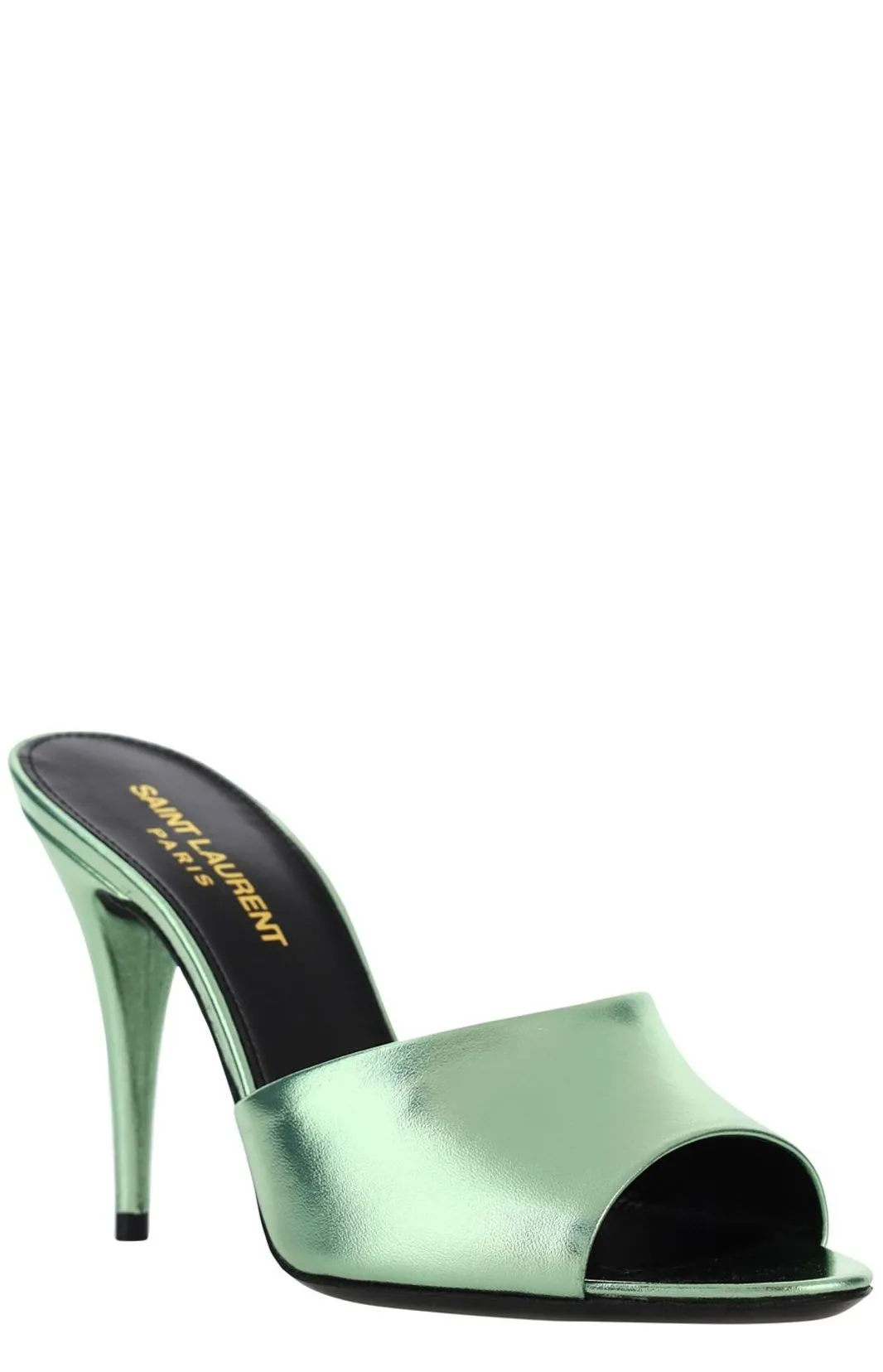 Saint Laurent Metallic Effect Slip-On Sandals