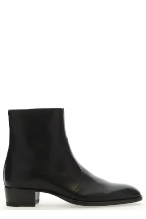 Saint Laurent Wyatt Zipped Boots
