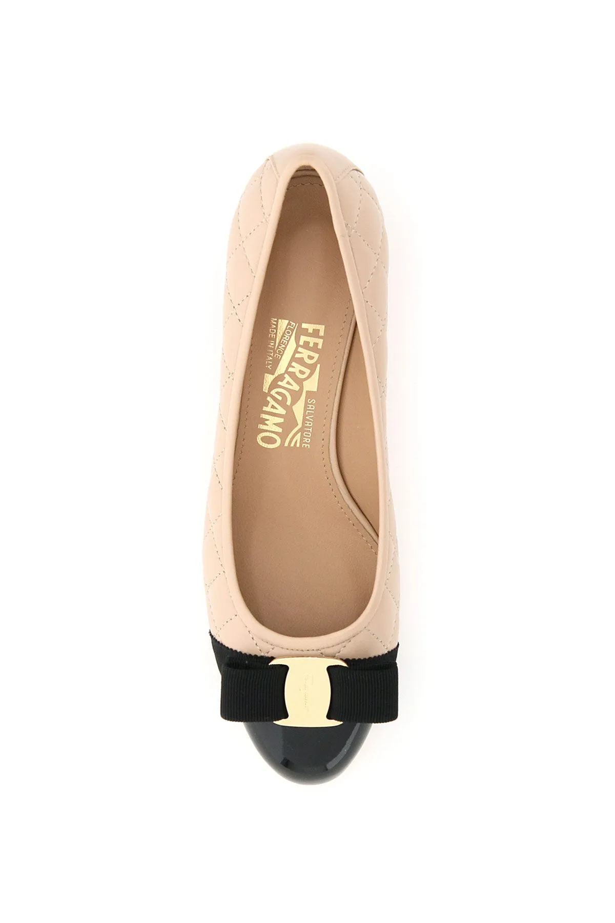 Salvatore Ferragamo Vara Bow Quilted Pumps