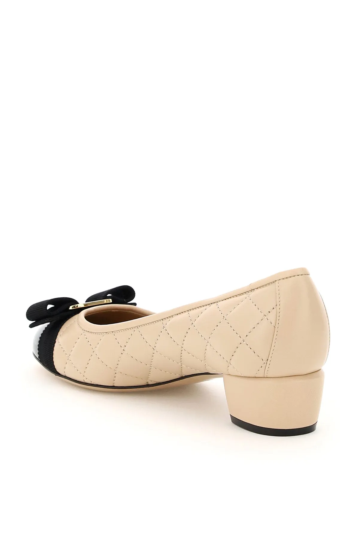 Salvatore Ferragamo Vara Bow Quilted Pumps