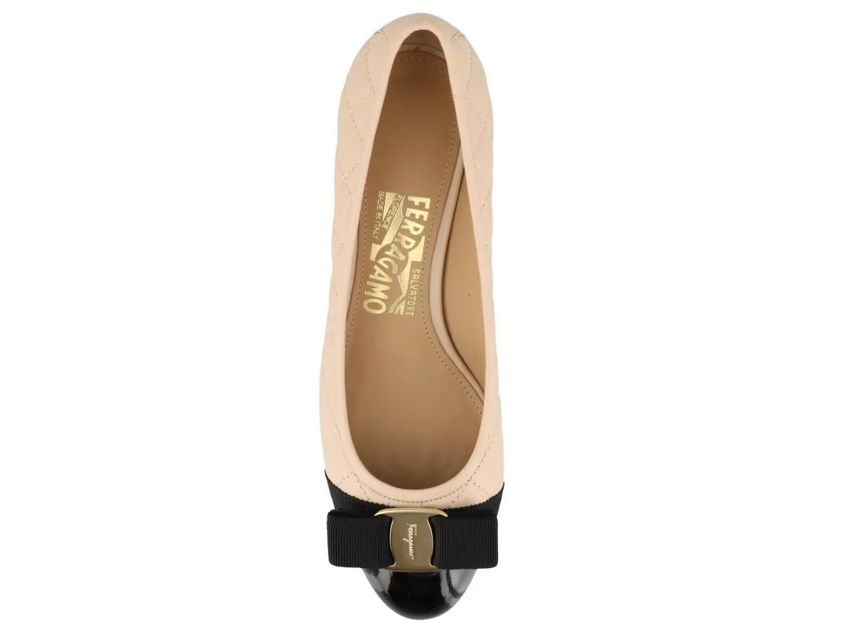 Salvatore Ferragamo Vara Bow Quilted Pumps