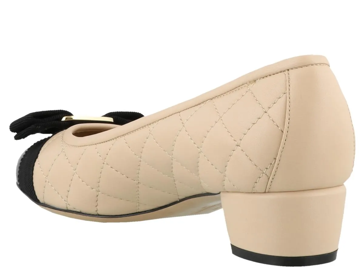 Salvatore Ferragamo Vara Bow Quilted Pumps