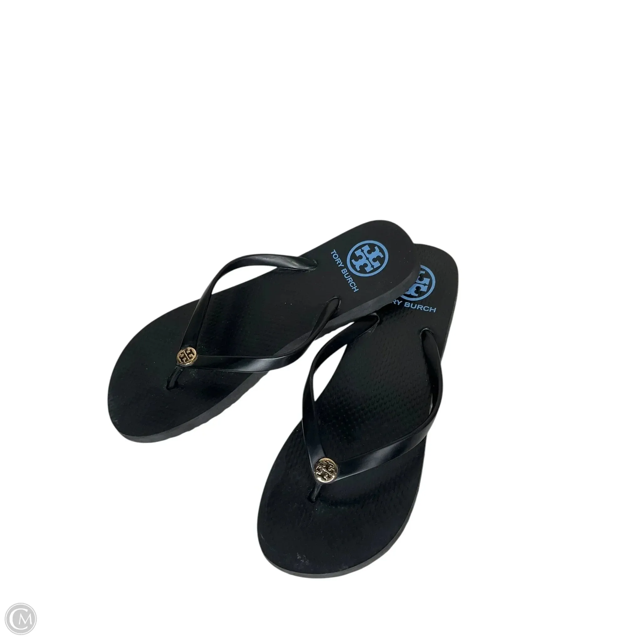 Sandals Designer By Tory Burch In Black, Size: 8
