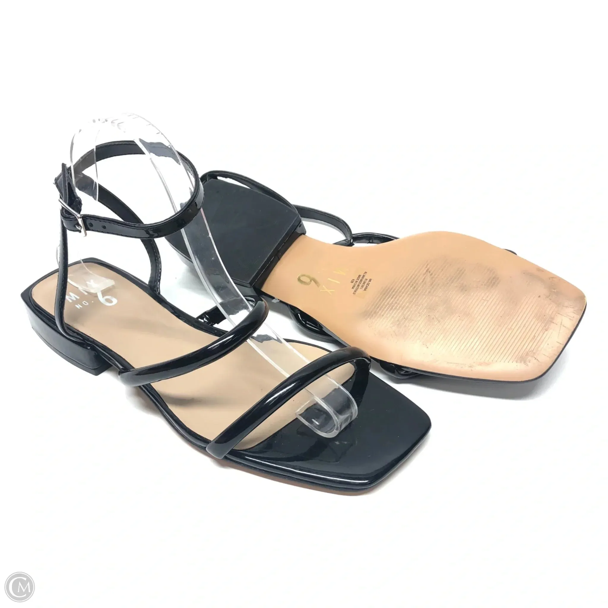 Sandals Flats By Mix No 6 In Black, Size: 8.5