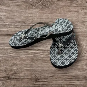 Sandals Flip Flops By Brighton In Black & Brown, Size: 8