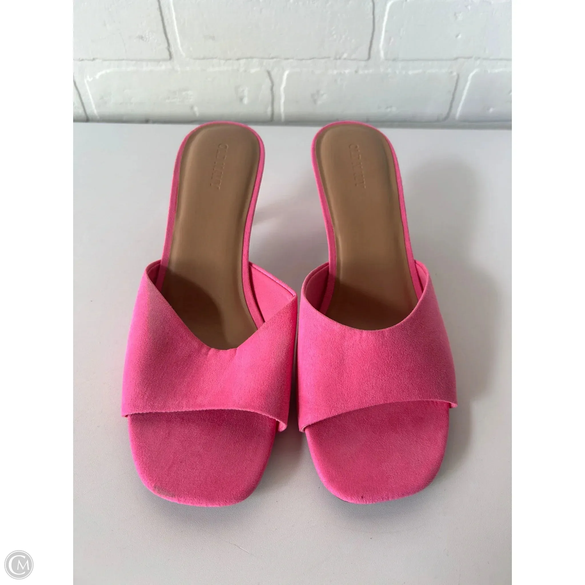 Sandals Heels Kitten By Old Navy In Pink, Size: 9
