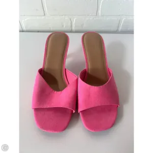 Sandals Heels Kitten By Old Navy In Pink, Size: 9