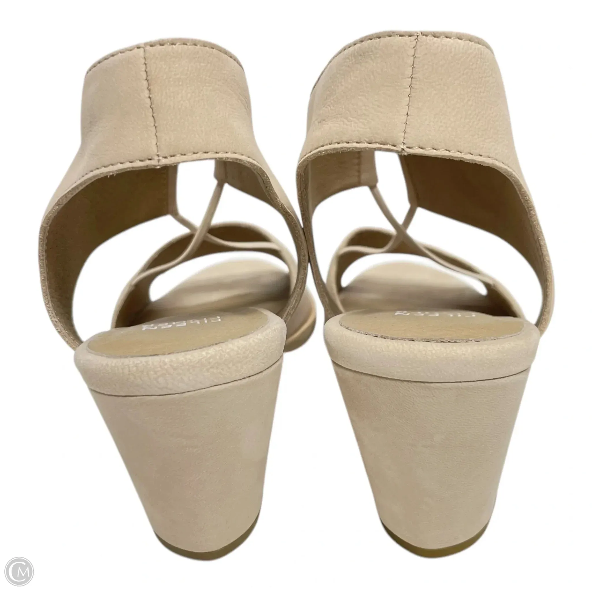 Shoes Heels Block By Eileen Fisher In Beige, Size: 8.5
