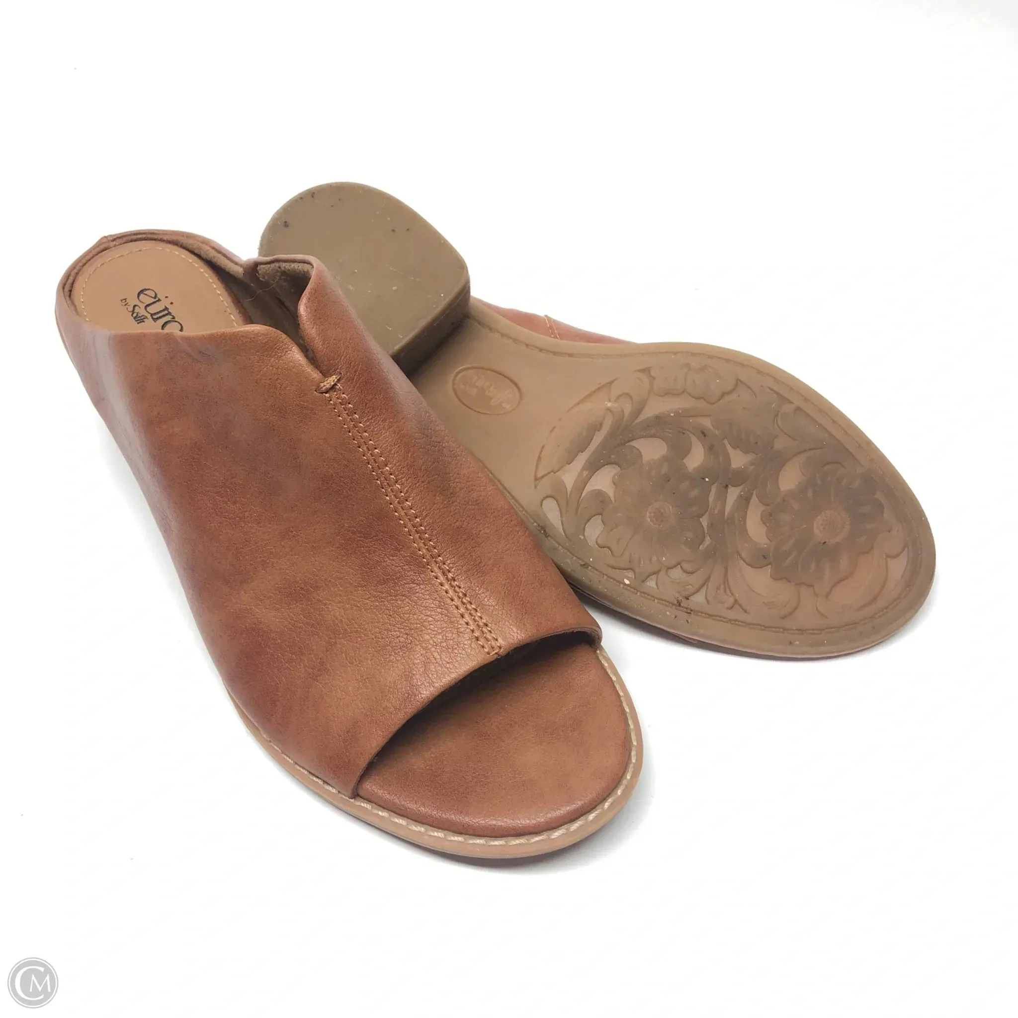 Shoes Heels Block By Sofft In Brown, Size: 8